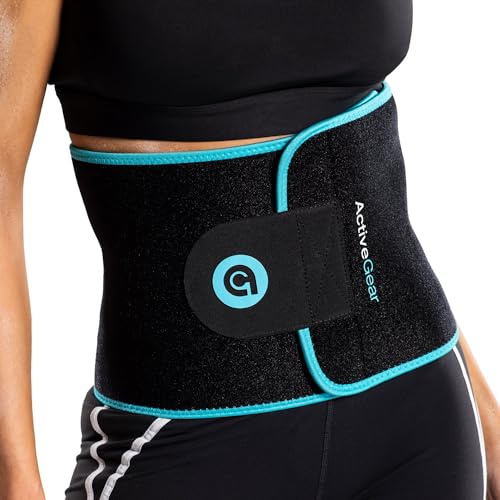 ActiveGear Waist Trimmer Belt with Back Support, Medium: 8x42 - Blue Hem