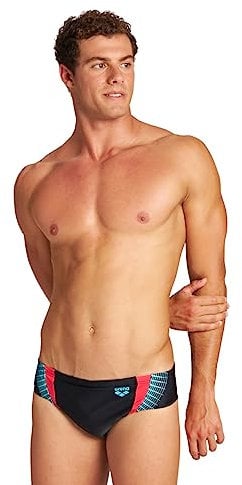arena Threefold Brief R Costume da Bagno Uomo, Costume Slip Mare e Piscina ad Asciugatura Rapida, Tessuto MaxFit Eco Resistente al Cloro e al Sale con Protezione UV UPF 50+, Slip Piscina Uomo con Fodera Frontale