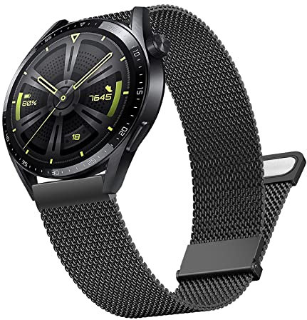 Cinturino per Huawei Watch GT 3 46mm, Cinturino in Metallo da 22mm per Huawei Watch GT2 46mm/Watch GT Active/Watch 2 Classic/Galaxy watch 3 45mm/Galaxy Watch 46mm/Gear S3 /Honor Watch Magic 46mm