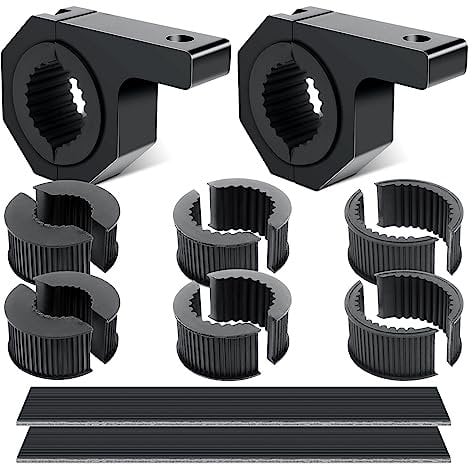 RIGIDON Arbeitslicht Rohrklemme Universal, LED Lichtleiste Scheinwerfer Arbeitsleuchten Halterung Klemmhalterung Light Bar Mount Bracket für Offroad Auto LKW Motorrad (25mm/ 31mm/ 38mm/ 50mm)