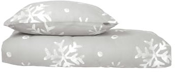 Schiesser Bettwäscheset Skadi - Feinbiber - 2-teilig - 155 x 220 cm - Grau