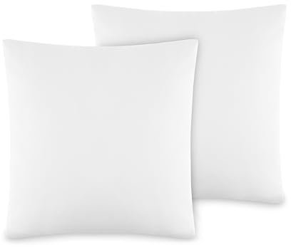 VelvetHome Deluxe 2er Set Kissenbezug 40x40 cm Made in EU Hohe Qualität Kopfkissenbezug mit Reißverschluss 100% Baumwolle Kissenhülle 40x40 Weiß