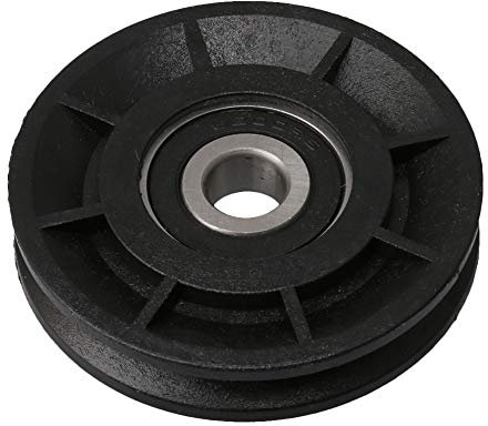 BQLZR Puleggia con cuscinetto in nylon nero da 60 mm, puleggia folle con cuscinetto a ruota, 99 kg, per attrezzature da palestra