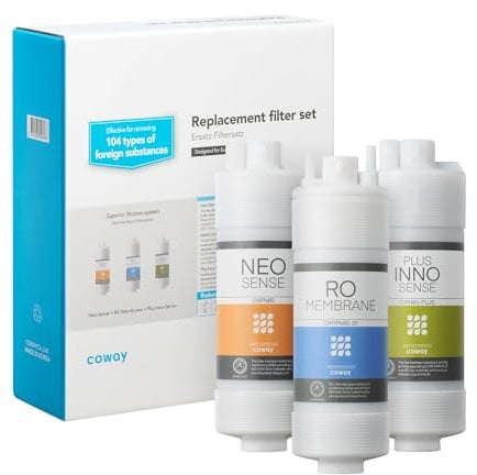COWAY Filterset I Wasserfilter I Neosense + RO + Innosense I Kompatibel mit CHP-250L, CHP-06DL, P-07CL, P-220