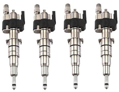 4Pcs 13537585261-12 13537589048-12 13537589048 Kraftstoff Injektor for N43 N53 Kompatibel for BMW 1 3 5 6 serie E81 E90 E60 E63 X5 X6