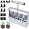 SAVOSWEET Handgehaltener Bodenblockierer 5 * 5CM,Saatgut Block Macher auf einmal Boden Block Maker für Boden-Block für Saatgut Start Garten Boden Blumenerde für Outdoor-Pflanzen