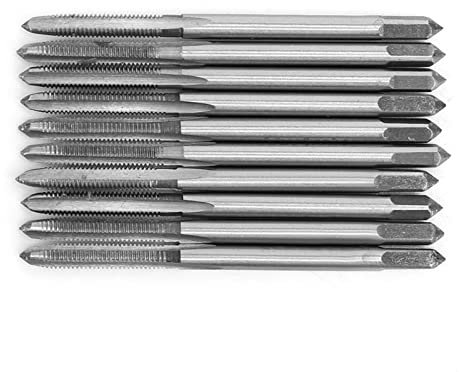 Maschi a Macchina, 10 Pezzi Maschi a Macchina Maschi per Filettatura Metrica HSS Utensile per Maschiatura con Flauto Dritto, Maschi per Fresatura di Filetti (M3*0,5 (10 pezzi))
