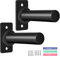 EVERYMATE Weight Plate Holder: Wall Mounted Weight Rack Storage for Olympic Weight Plate,Home Gym Organizer（Upgrade Length and Thick Steel）