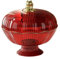FLCPJGV Frutero con Base Desmontable y Cubierta con Forma de Oso, Rojo