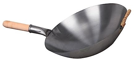 PHENOFICE 1Stk wok Ofenbräter mit Deckel Bratpfanne Kochgeschirr spülmaschinenfeste pfanne ofenfeste Bratpfanne non stick pan antihaft topf cooker Kochtopf Bratpfanne aus Edelstahl Holz Grey