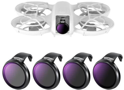 NEEWER ND/PL Filter Set Compatible with DJI NEO, 4 Pack ND8/PL ND16/PL ND32/PL ND64/PL Neutral Density Polarizer Drone Accessories, Slim Multicoated HD Optical Glass, FL-N23