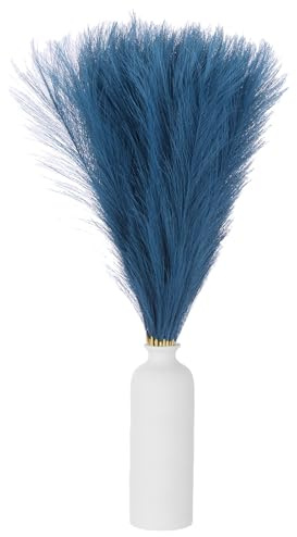 QUARKZMAN 50pz Finto Erba Pampa 22 Pollici Erba Pampa Soffice Blu Navy | Decorativo