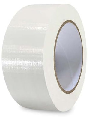 G4GOODS® 1 Roll of White Duct Tape 50mm x 50m - Heavy Duty Gaffer Tape Waterproof Anti-Tear Strong Adhesive Gaffa Tape for Wrapping Sealing Repairing Packing Moving Gaffer's Tape for Home Office