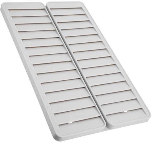 OFFSCH Porte-cartes Multi-emplacements Cases Transparent Pour Cartes Identité Porte-cartes de Visite Vertical Gris Et Badges Support Mural Léger Et Compact Pour Bureau École Et Hôtel