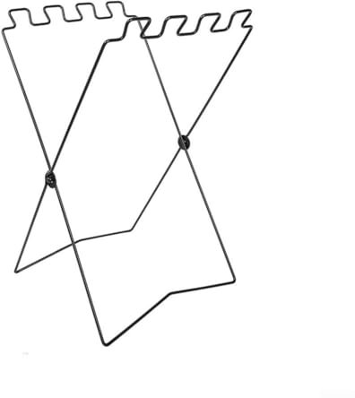 Portable Bin Bag Holder for Camping and Picnic Foldable Trash Can Stand for Outdoor Use (Black (single bag))