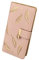 FuninCrea Porte - Monnaie Femme avec Feuille Creuse, Long Portefeuille en Cuir PU pour Femme avec Plusieurs Fentes pour Cartes, Double Portefeuille Pliant, Porte - Monnaie avec Fermeture (Rose)