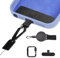 Zephylix Handy-Umhängeband, einziehbarer Schlüsselanhänger, Clutch, Diebstahlschutz, Handy-Leine für Outdoor, Wandern, Radfahren, 1 Stück