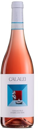 Calalei Cerasuolo d'Abruzzo DOC - Vino Rosato dai Profumi di Rosa e Melograno, Gusto Fresco, Dissetante e Minerale - 13% Vol - Bottiglia da 750 ml