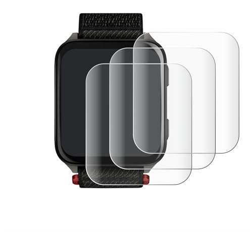 Savvies 4 Stück Full-Screen Schutzfolie für Garmin Venu X1 Full-Cover Displayschutz-Folie mit Installationshilfe [3D Curved, Transparent]