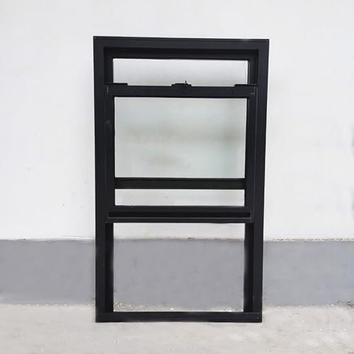 Sliding Shed Windows, Flush Mount Mobile Home Window, Household Small Window, Vertical Venting Window for Basement Bathroom House Garage(WxH 26x27in/66x68cm)