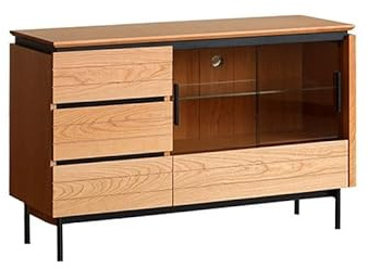 SFANIIX Buffetschrank Massivholz Esstisch Beistelltisch Einfache Kleine Wohnung Kirsche Wohnzimmer Schublade Lagerung Schrank Schuh Dekorative Möbel