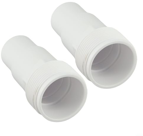 Honseadek Adaptateur de tuyau de filtre de piscine 3,8 cm Raccord fileté en PVC pour pompe hors sol Hayward SPX1091Z7 SPX1091Z4 Écumoire de pompe de piscine hors sol 3,8 cm à 3,8 cm