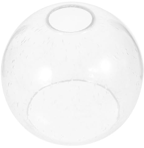 Ciieeo Glaslampenschirm Kugel Rund E27 Klar Bubble Glas Ersatz Lampenschirm für Pendel und Deckenleuchte Dekorativer Lampenschutz mit Doppelöffnung Vielseitig Einsetzbar