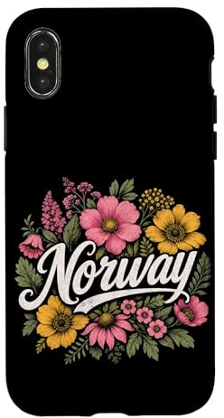 Norway Floral Colorful Blooms for Nature Lovers Case for iPhone X/XS