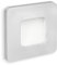 SSC-LUXon® LED Einbauleuchte DEVA quadratisch silber matt - Wand & Treppenleuchte 230V (1W, IP20, warmweiß) für Ø 60 mm Dosen
