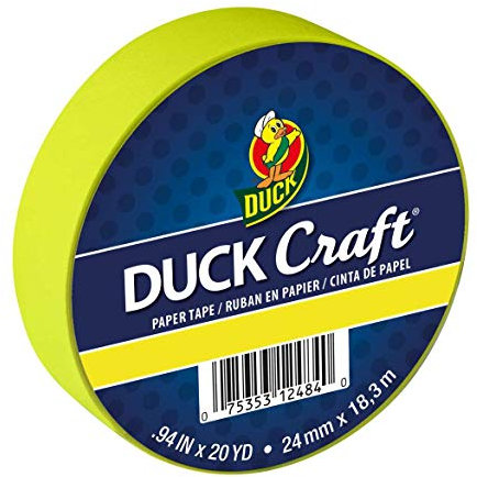 Duck Brand Color Abdeckband: 1 in. x 60 ft. (Neon Gelb)