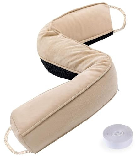 Sunolga 96,5 cm Tür-Zugluftstopper mit abnehmbarem Bezug für Lücken bis zu 7,6 cm, maschinenwaschbar, Geräusch- und Luftblocker für Unterseite von Tür und Fenster, Beige