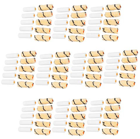 100 Stück 10,2 cm Farbrollerhülsen für Glanz-Emulsions-Emaille-Farben Malerei Dekorieren