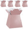 Flower Bouquet Boxes Florist Packaging Gift Craft Box Vase – Holder for Flowers, Bouquets, Plants, Sweets – Decoration for Wedding, Birthday, Anniversary, Floral Arrangement – Pack of 5 – Rose Gold