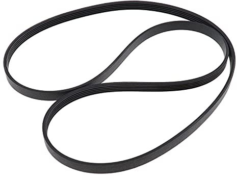EMSea 5EPJ1225 Cinghia di trasmissione per lavatrice Gomma nera 11,7 mm Larghezza 1160 mm Circonferenza Cinghia dentata ad anello chiuso Compatibile con lavatrice Hoover Candy 41039460 41021973