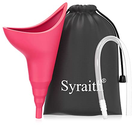 Female Urinary Infection | Female Standing Pissing Female Urinal | Female Standing Pee Portable Outdoor Camping Reusable | With Extension Tube and Waterproof Bag