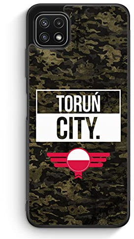 Torun City Camouflage Polen - Silikon Hülle für Samsung Galaxy A03 - Motiv Design Polnisch Poland Polska Thorn - Cover Handyhülle Schutzhülle Case Schale