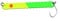 FTM Blinker zum Forellenangeln Spoon Curl Kong 3,5g 6,7cm, Farbe:neon gelb/neon grün