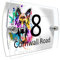 House Number Plaque Sign Door Road Plate for Dog Lovers Personalised Watercolour Print (D421 German Shepherd)