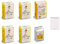 4x 1kg La Farina 14 + 1kg Finezza Semola Rimacinata + 500g Frießinger Trockenhefe | ein Set mit Pizzamehle Notizblock