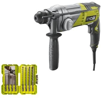 Pack RYOBI - Marteau perforateur RSDS680-KA2 - SDSPlus - 680W - Coffret empilage 8 forets RAK08SDS2 - SDSPLUS