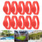 10 Stück 125 kHz RFID, Armband IP68 Wasserdicht 125 kHz RFID T5577 Armband Silikon-ID-Karte für Schwimmbad, Sauna, Schwarz (Rot)
