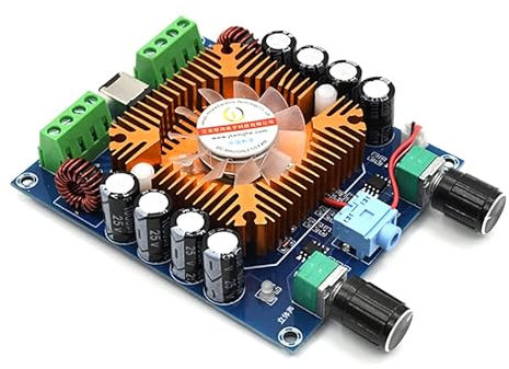 HOOCI TDA7850 4 * 50W 4-Channel HIFI Digital Audio Amplifier Board Class AB Stereo Bass XH-A372 DC 12-14.4V TDA7850H