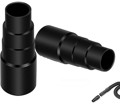 2 Stück Schlauchadapter universal, Adapter für gängige Werkstattsauger, Staubsaugerschlauch für saubere Arbeit, Schlauch Reduzierstück für Anschluß an Staubsaugerschlauch, Einfach abschneiden