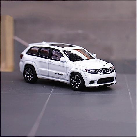RSFIL 1:64 for Jeep Cherokee Off Road Druckguss-Modellauto, Miniaturauto, Metallspielzeugauto, Sammlerfahrzeug (Color : White)