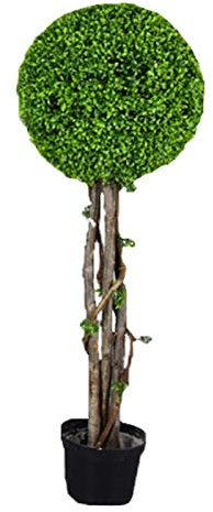 Artificial Decorative Bonsai Tree Artificial Boxwood Fake Milan Grass Ball Tree In Pot，Artificial Bonsai Tree Fake Plants Realistic Plants Bonsai Tree 100cm Indoor Home Office Decoration ( Color : 1m