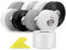Bokaiya Sigillante Impermeabile, 5m*70mm Battiscopa Morbido PVC Sigillante Autoadesivo Nastro, Impermeabile, Antiolio e Antimuffa Utilizzato per Piastrelle da Cucina/Bagno, Mobili, ecc (Bianco)