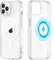 Yoedge Clear Magnetic Case for iPhone 13 Pro with Built-in Magnets Compatible with MagSafe Charging 6.1 inch,Slim PC + TPU Silicone Protective Shockproof Bumper Cover, Transparent for iPhone 13 Pro