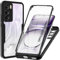 WeiCase Cover per Oppo Reno 12 pro, Custodia Antiurto con Protezione dello Schermo Integrata, 360° Sottile Cover Transparente Silicone Custodia per Oppo Reno 12 pro, Nero