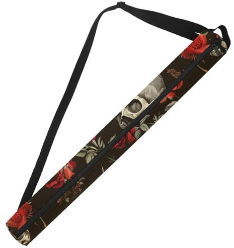 Vintage Skull with Rose Golf Cooler Beer Sleeve for Golf Bag, 7 Cans Insulated Golf Beer Cooler Sleeve Keeps Beverages Cold on Golf Course