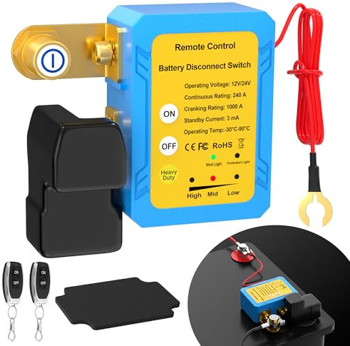 Disconnect Switch 12V 240A Remote Battery Kill Switch